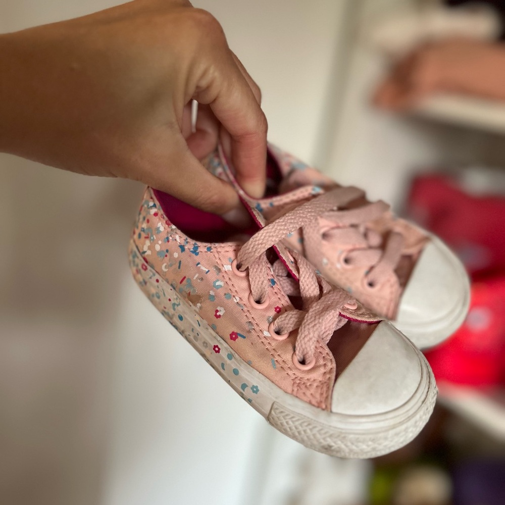 Confetti converse toddler 6c